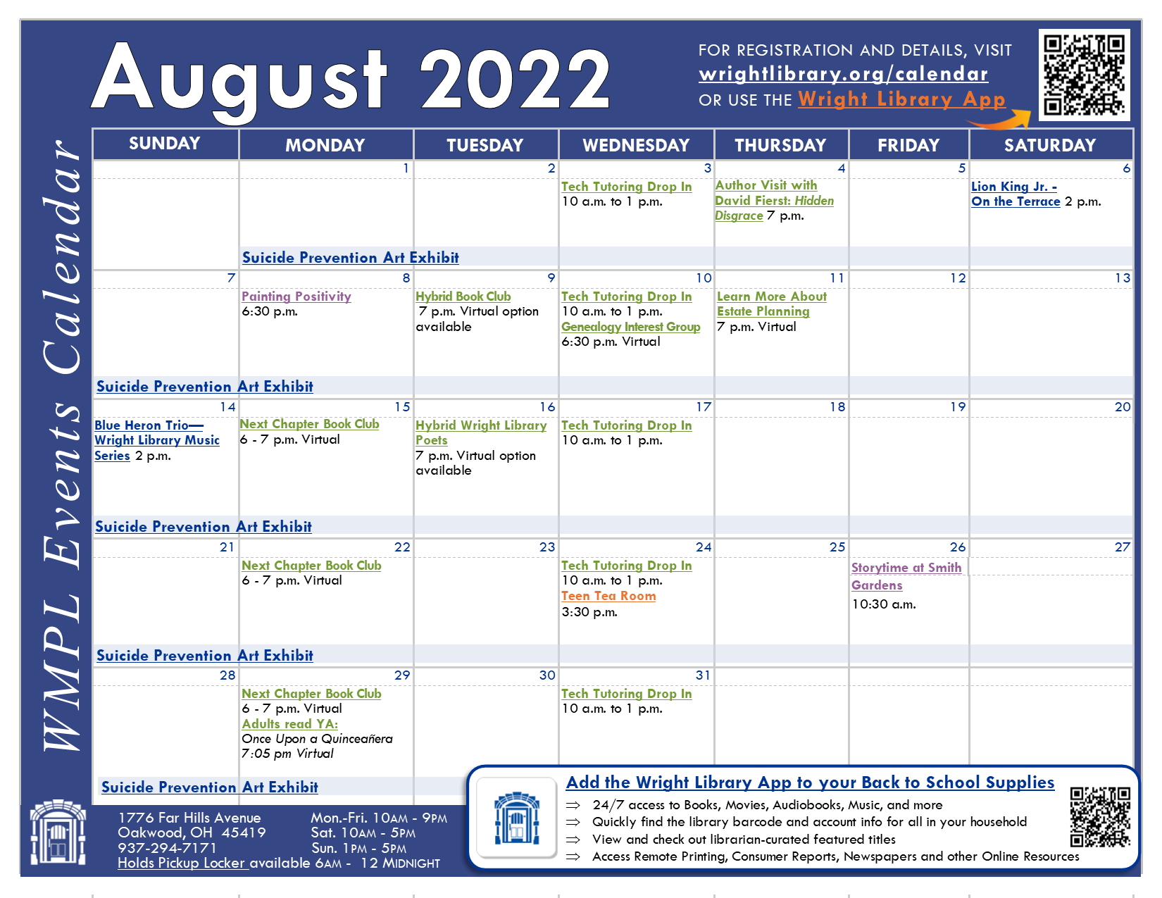 aug event calendar