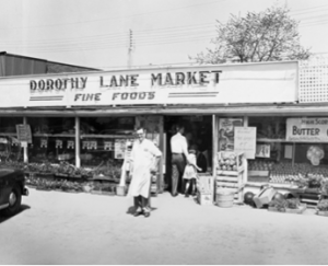 Dorothy Lane Market Fruit Stand, circa 1950.