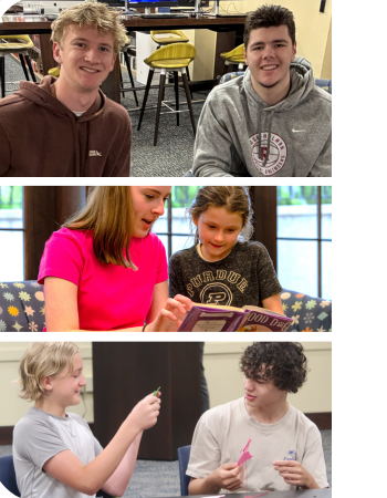 Teens make a difference when they volunteer at Wright Library.