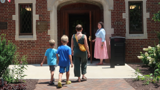 Visitors are welcome at Wright Library.
