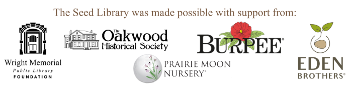The Seed Library was made possible with community support. See details in image caption.