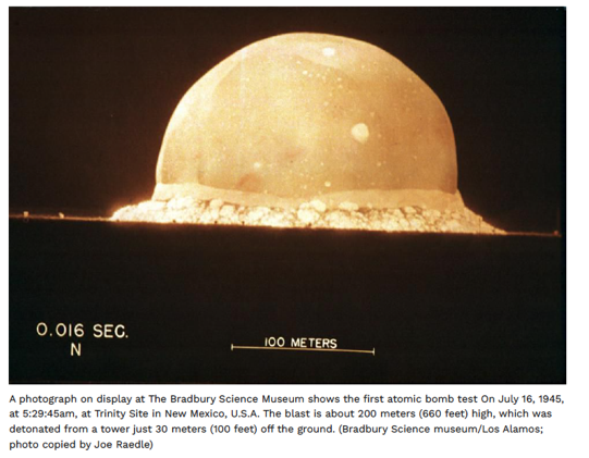 First Atomic Bomb Test