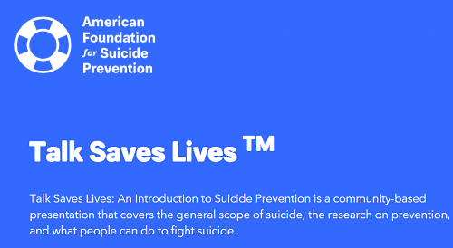 Talk Saves Lives