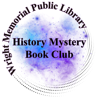 History Mystery Book Club, Wright Memorial Public Library (logo) 