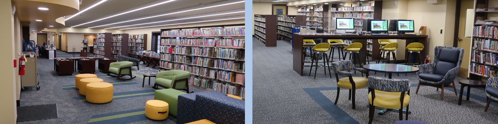 photos of the new children's and teen sections