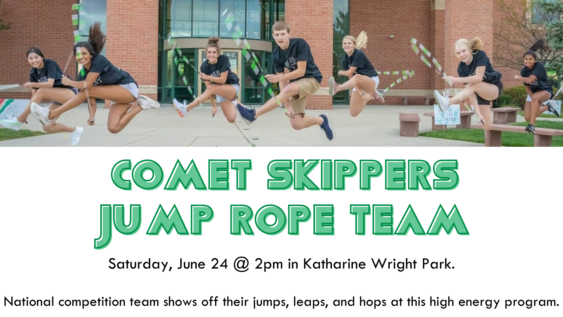 Comet Skippers team jumping rope