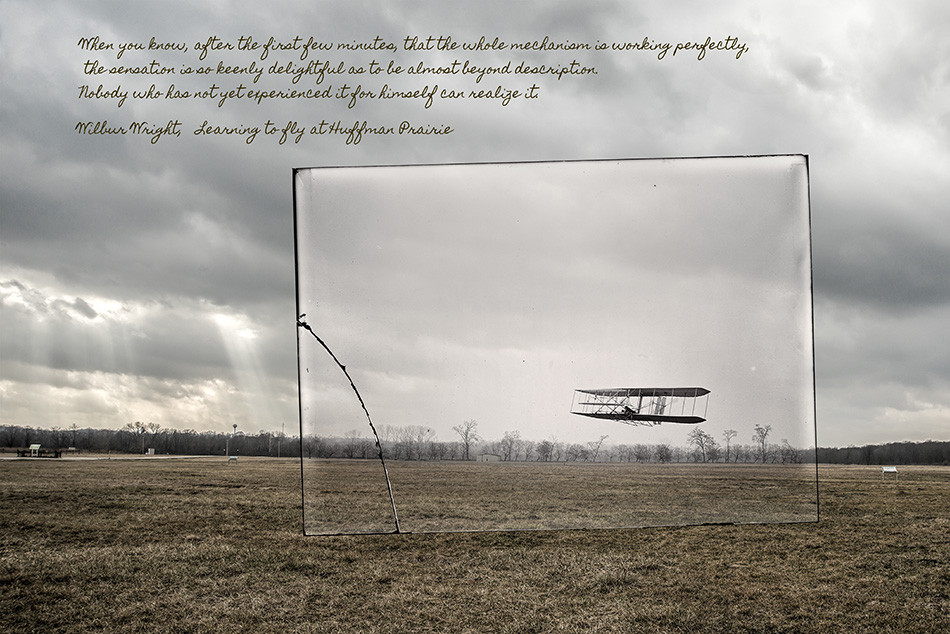 Wright Brothers Flight #86 at Huffman Prairie by Dan Cleary