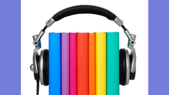 books and headphones