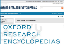 Oxford Research Encyclopedias