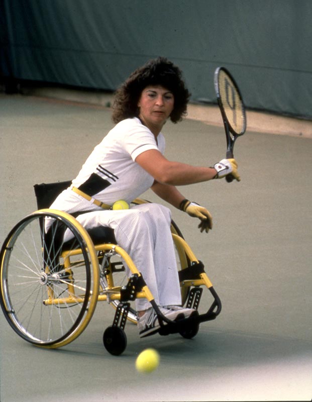 Marilyn Hamilton invented a lightweight and highly maneuverable wheelchair. She went on to win two US Women's tennis championships.