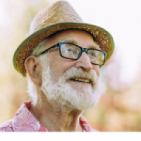 man with hat and silver beard