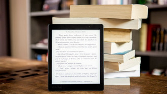 Tablet with books