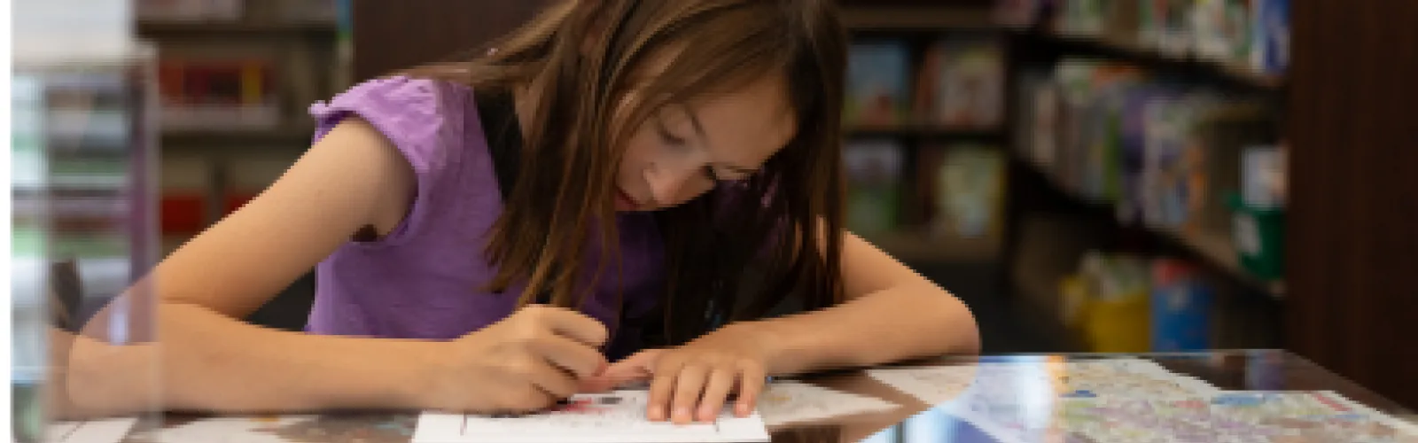 Tween colors in the Youth Area of Wright Library