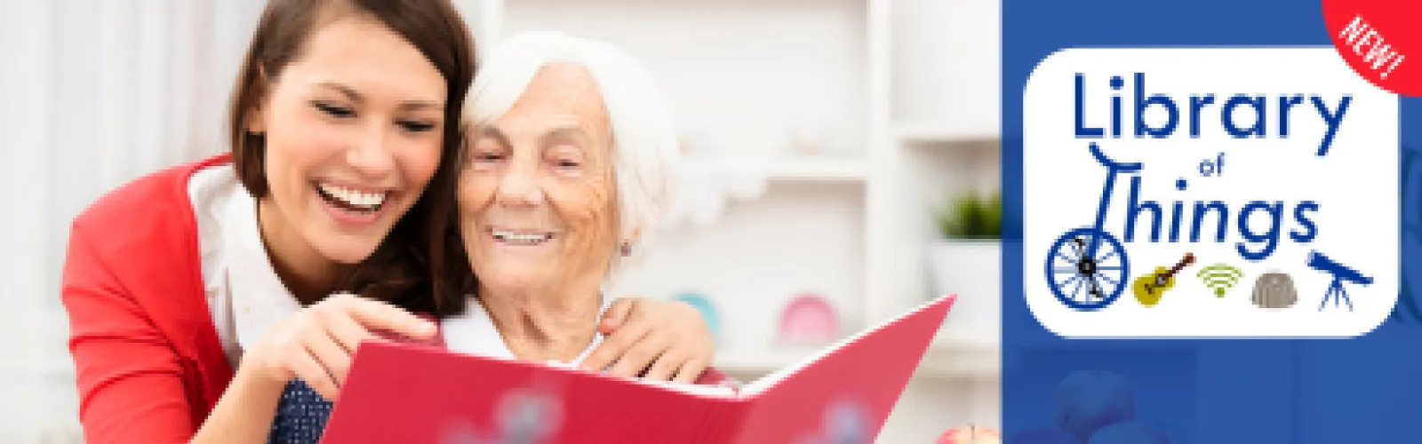 Check out the Library of Things collection - Memory Care Kits for caregivers and people with memory loss.