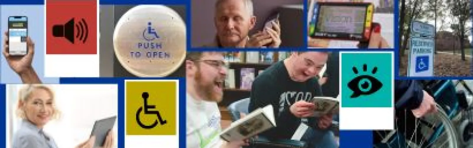 Accessibility images at Wright Library